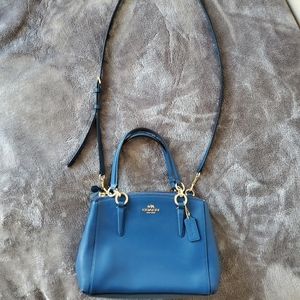 Blue Coach Cross Body Bag